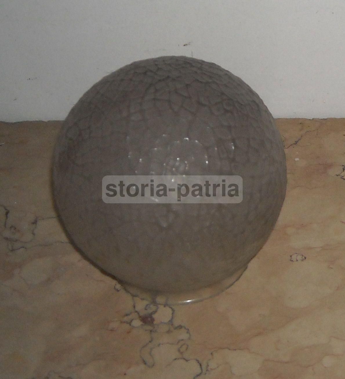 Coppa Sferica In Vetro Antica Liberty Per Lampade E Lampadari