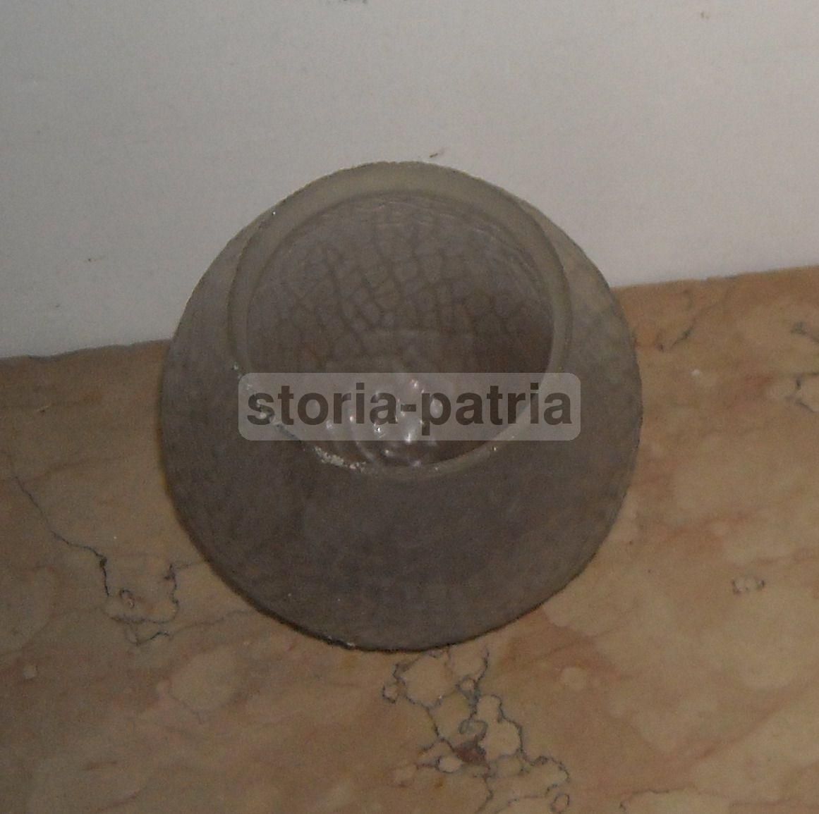 Coppa Sferica In Vetro Antica Liberty Per Lampade E Lampadari