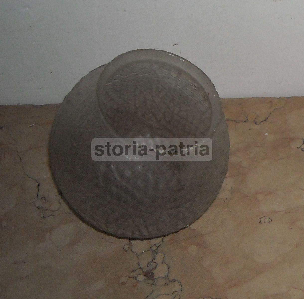 Coppa Sferica In Vetro Antica Liberty Per Lampade E Lampadari