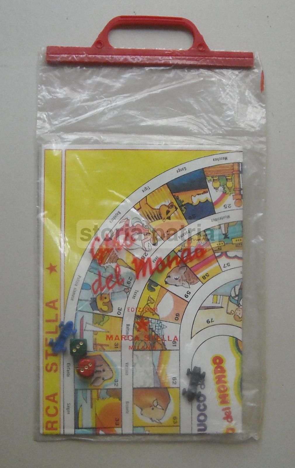 Gioco Giro Del Mondo Vintage Con Automobiline E Dadi Marca Stella