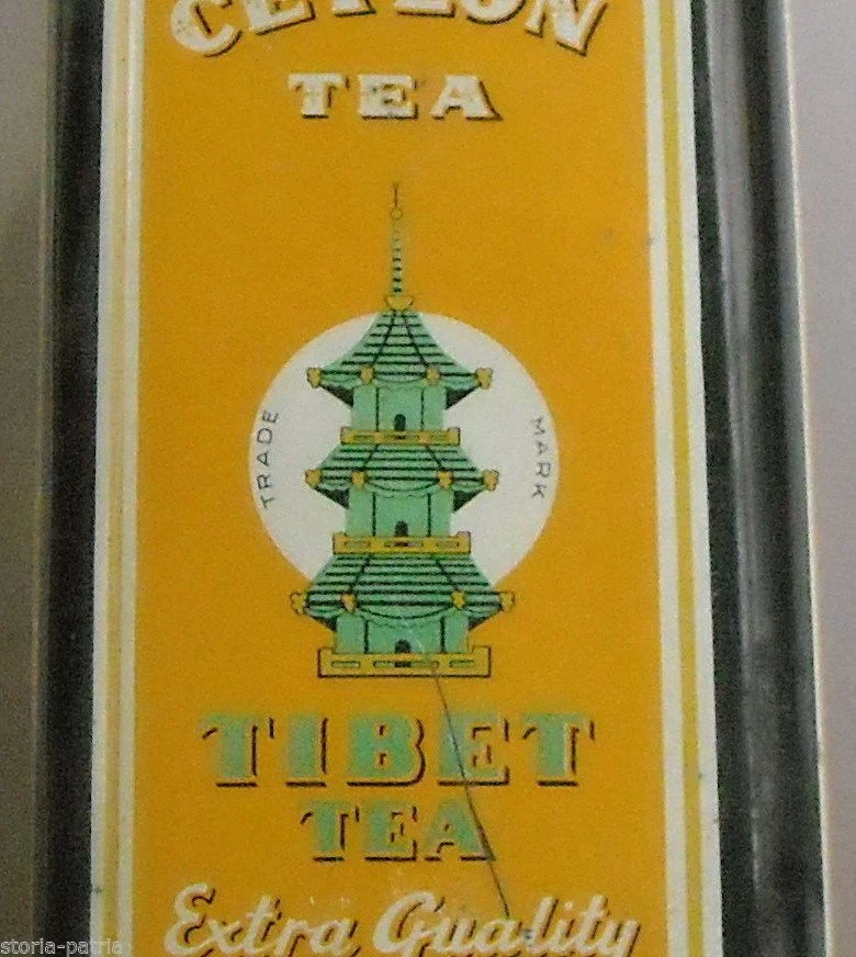 Vintage Advertising Box, Ceylon Tea Italtea Milan, 1930s-1960s