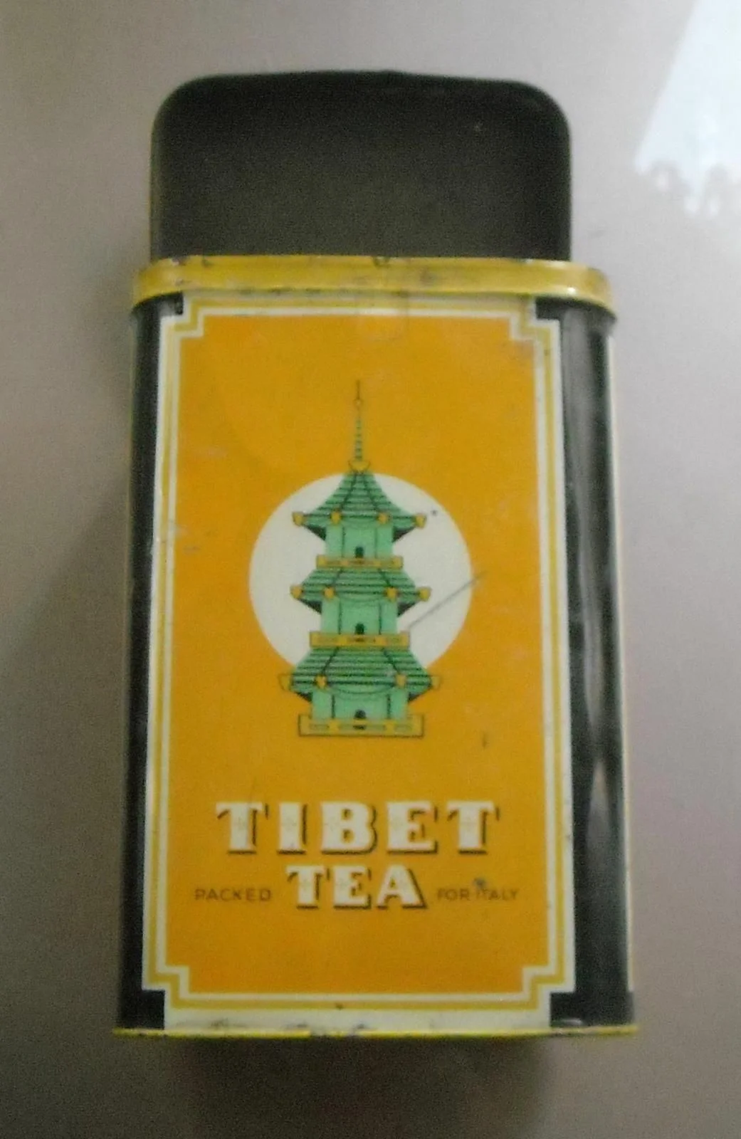 Vintage Advertising Box, Ceylon Tea Italtea Milan, 1930s-1960s