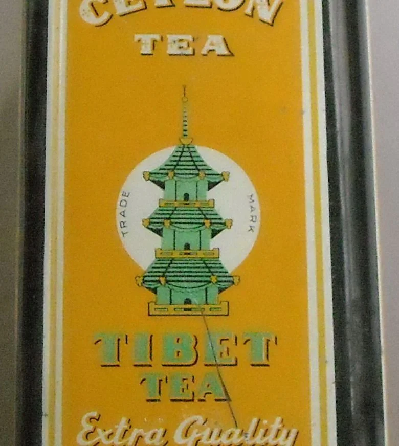 Vintage Advertising Box, Ceylon Tea Italtea Milan, 1930s-1960s