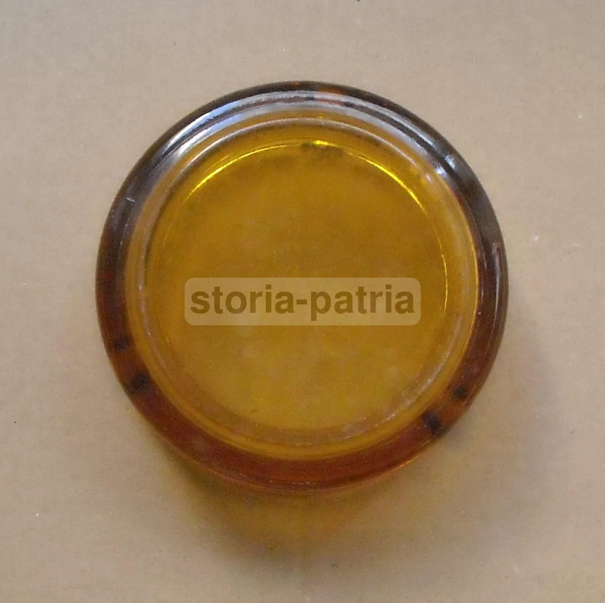 Advertising Glass Ashtray Petrone Benevento, 1970s