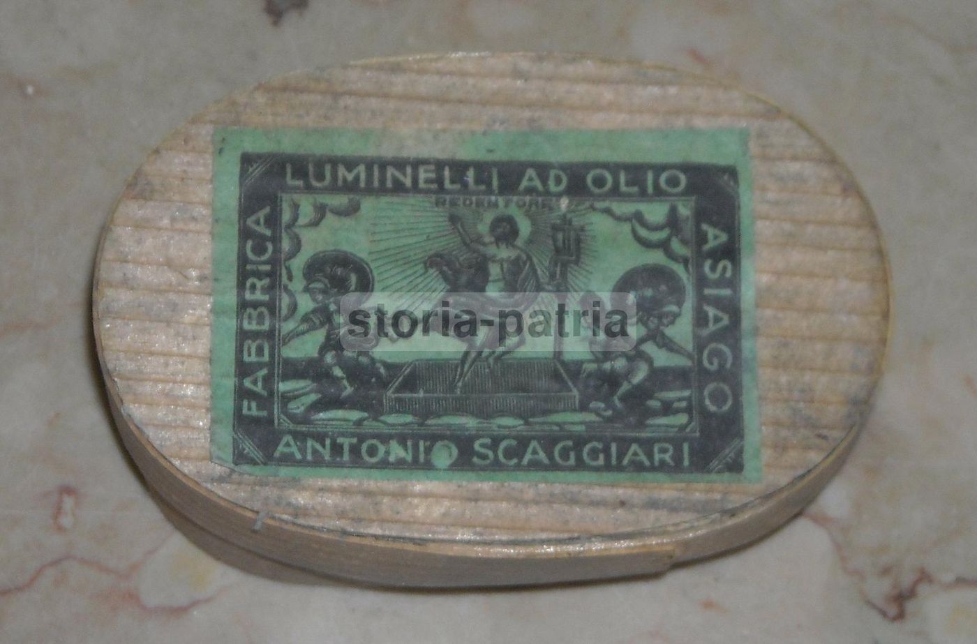 Scatola Pubblicitaria Luminelli Antonio Scaggiari Asiago, Fine '800