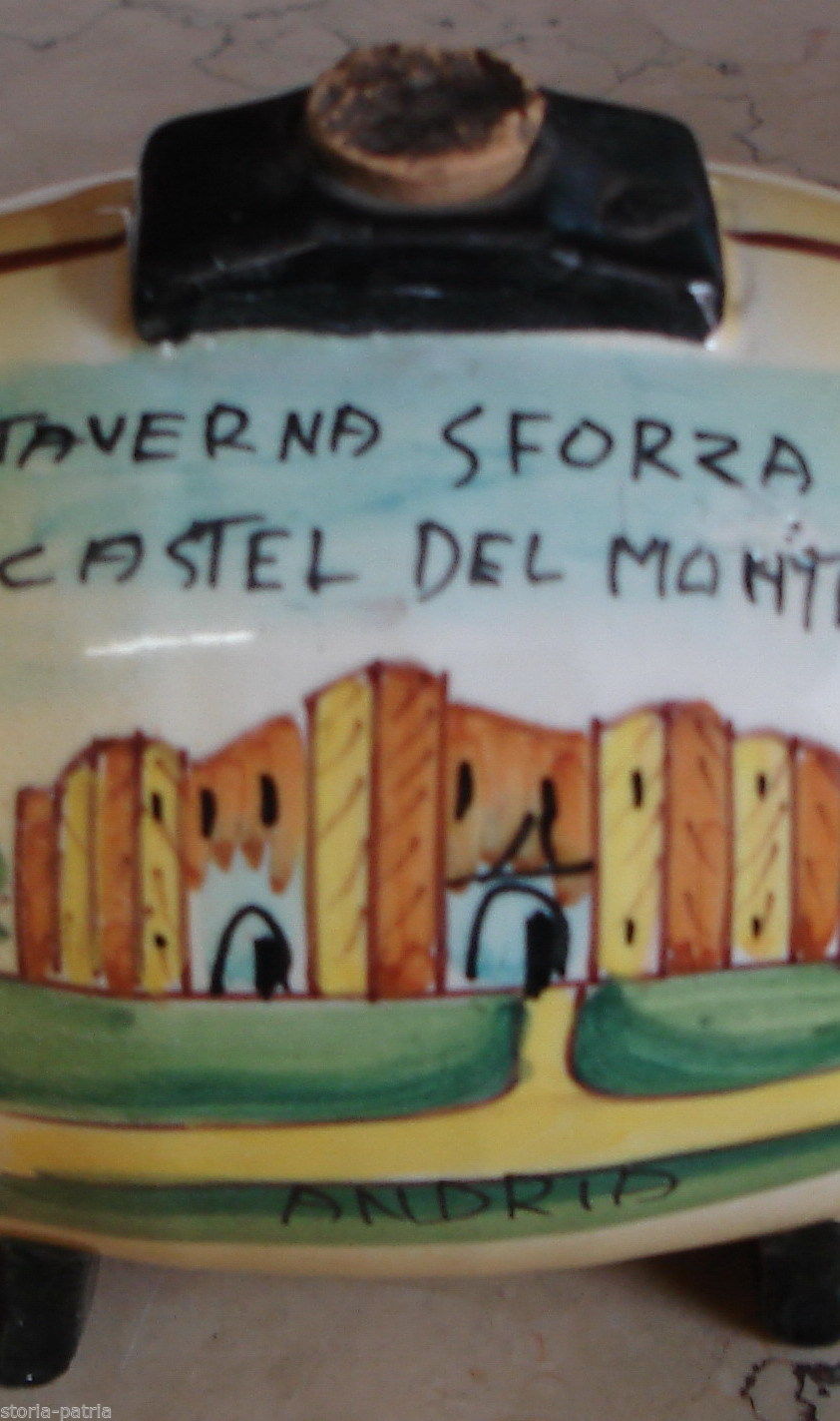 Ceramica Vietri Botte Vino Castel Del Monte Taverna Sforza Anni '50