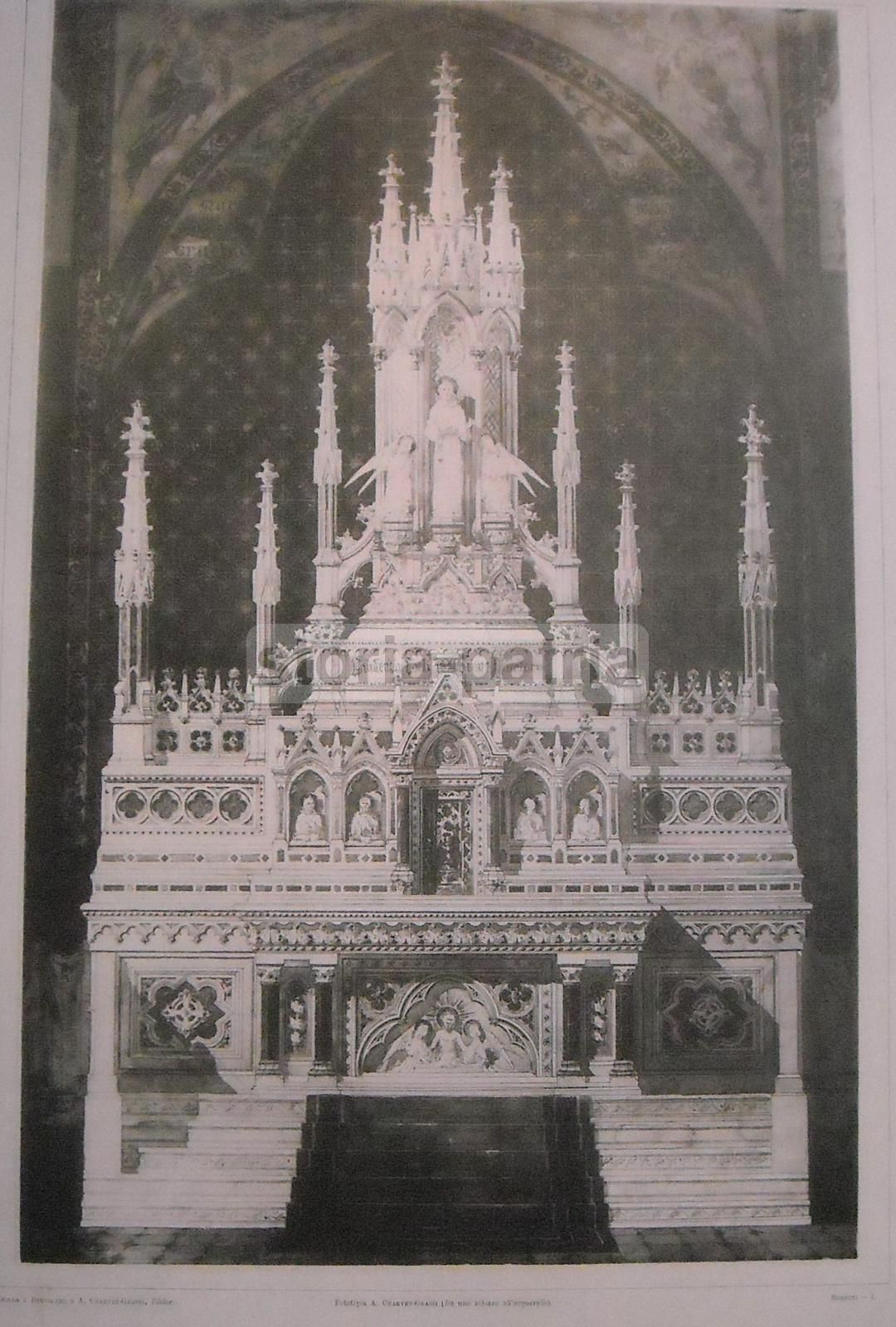 Progetto Per L'Altare Della Chiesa Di San Francesco A Vigevano, Gaetano Moretti, 1890