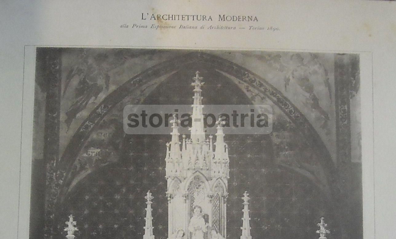 Progetto Per L'Altare Della Chiesa Di San Francesco A Vigevano, Gaetano Moretti, 1890