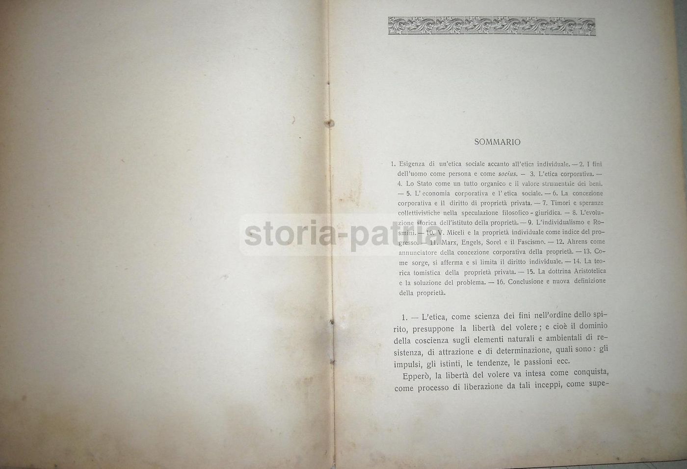 Vitale Viglietti, Etica Corporativa E Limiti Del Concetto Giuridico Di Proprietà, Napoli, 1934