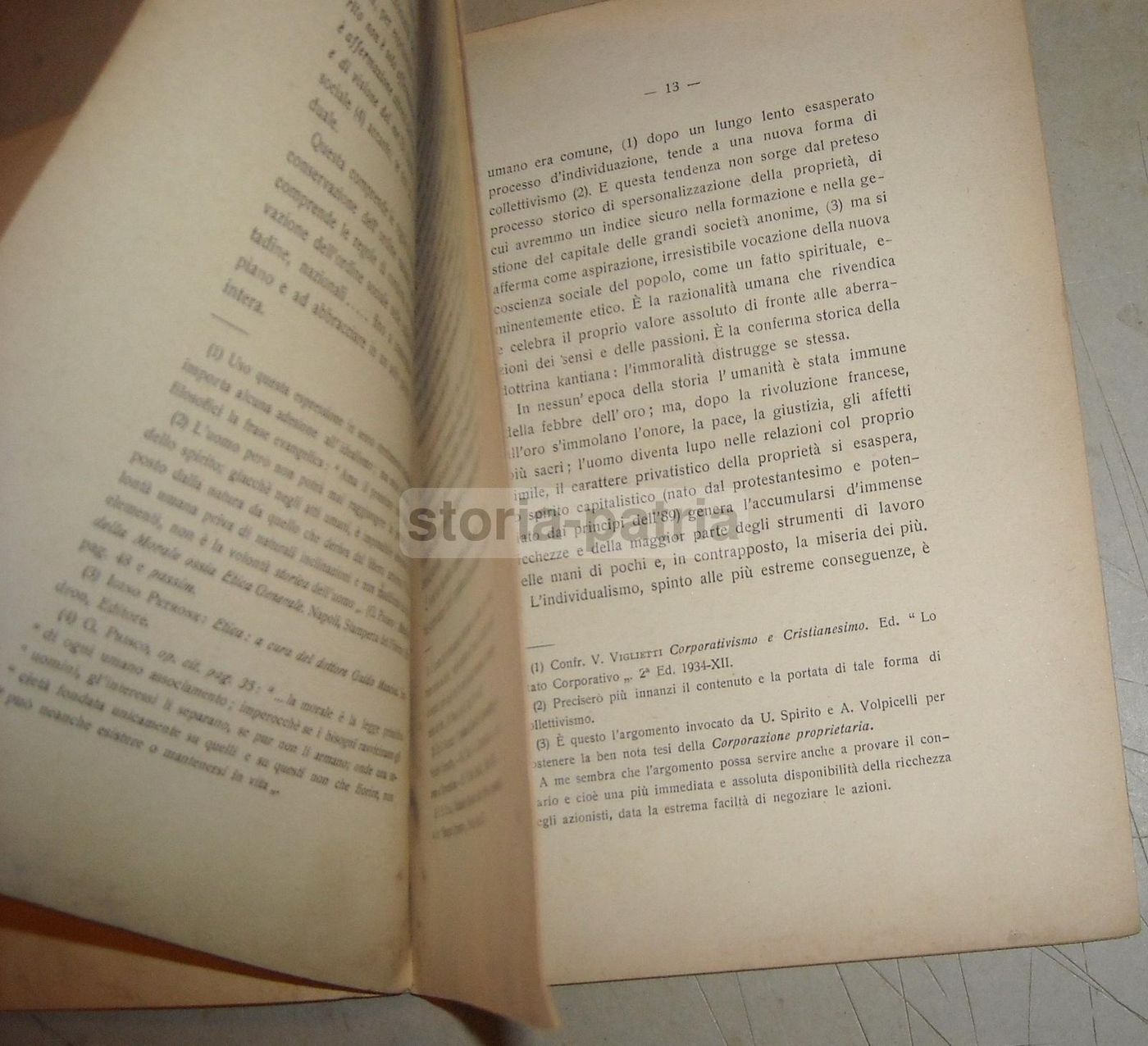 Vitale Viglietti, Etica Corporativa E Limiti Del Concetto Giuridico Di Proprietà, Napoli, 1934