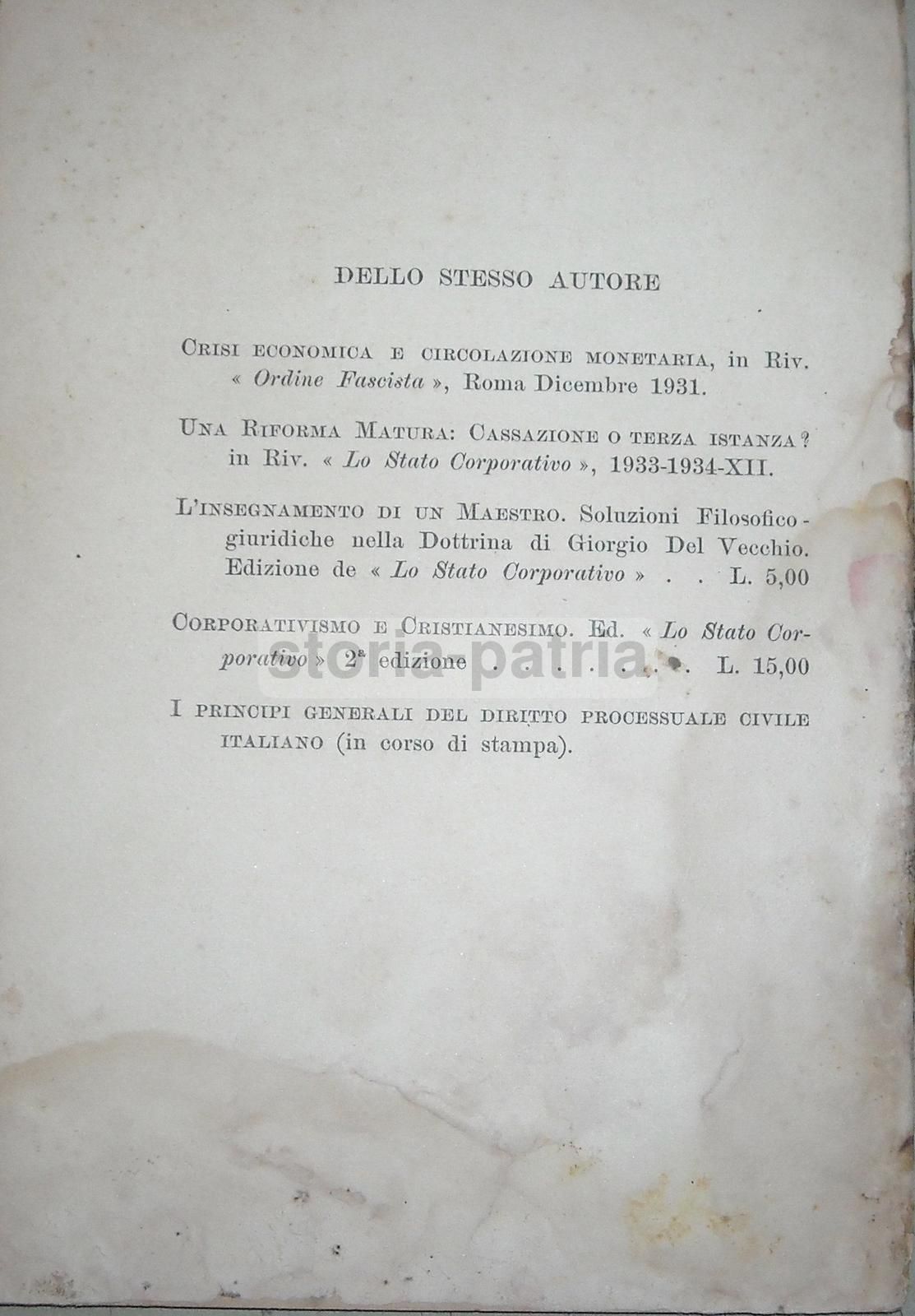 Vitale Viglietti, Etica Corporativa E Limiti Del Concetto Giuridico Di Proprietà, Napoli, 1934