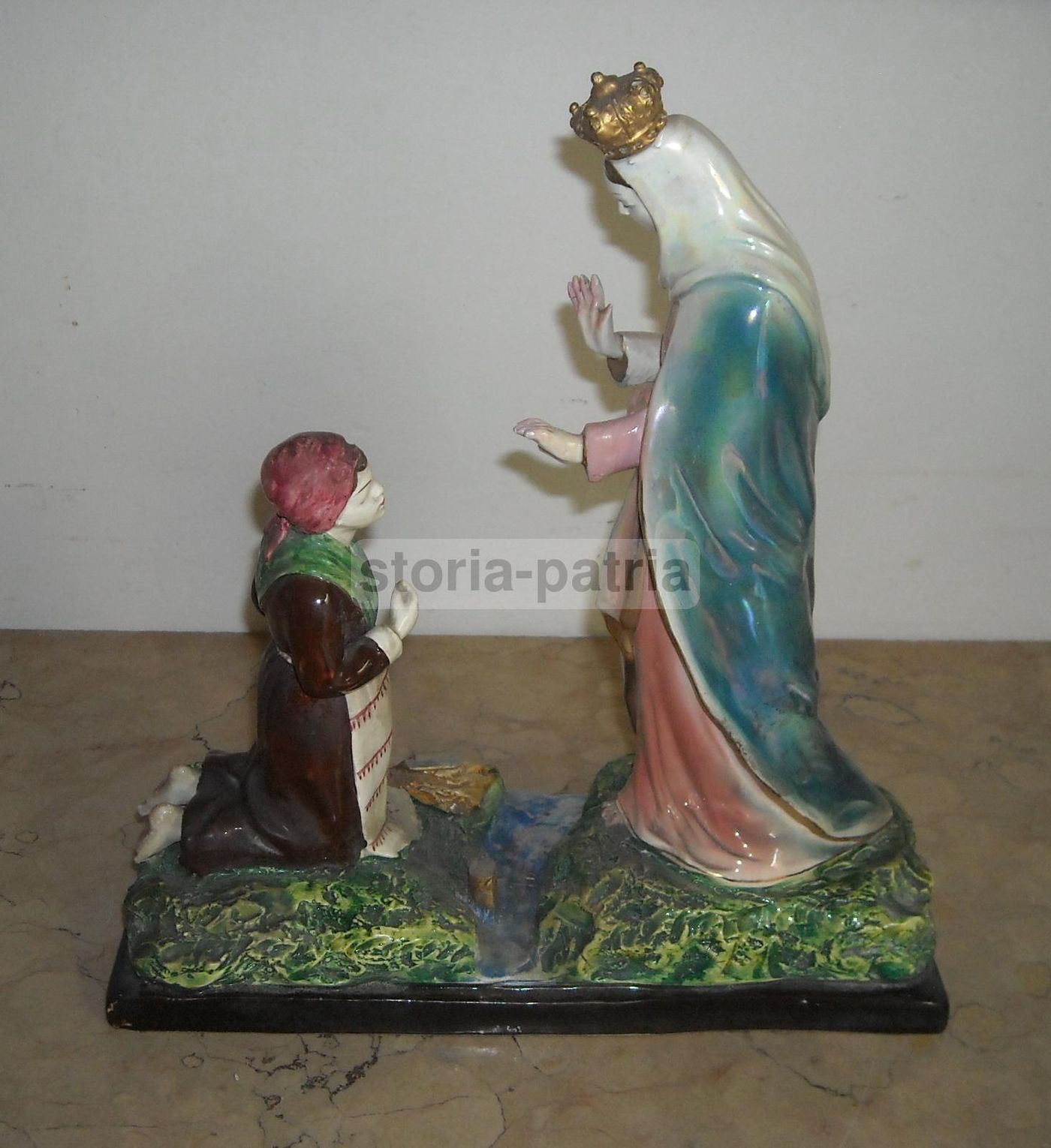Madonna Di Caravaggio, Scultura In Ceramica Ferrandi Vimodrone, Anni '30