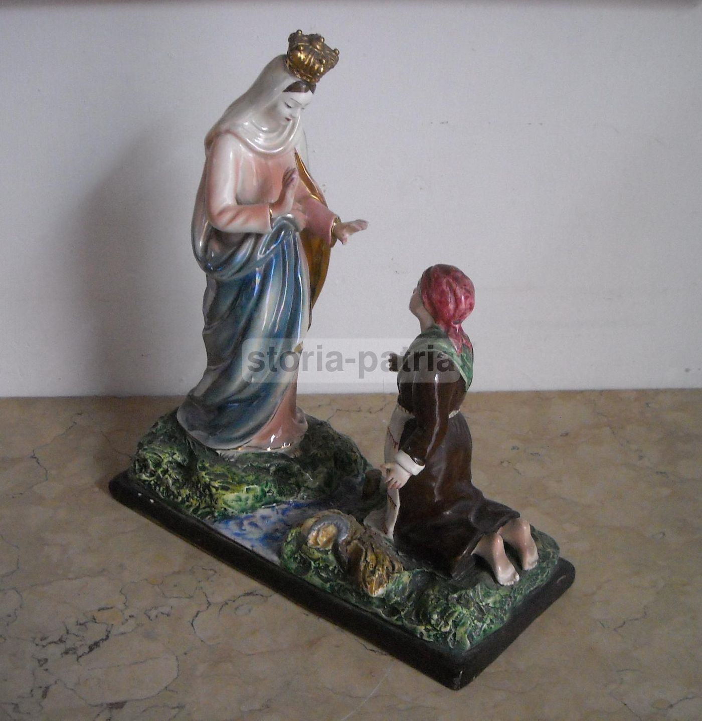 Madonna Di Caravaggio, Scultura In Ceramica Ferrandi Vimodrone, Anni '30
