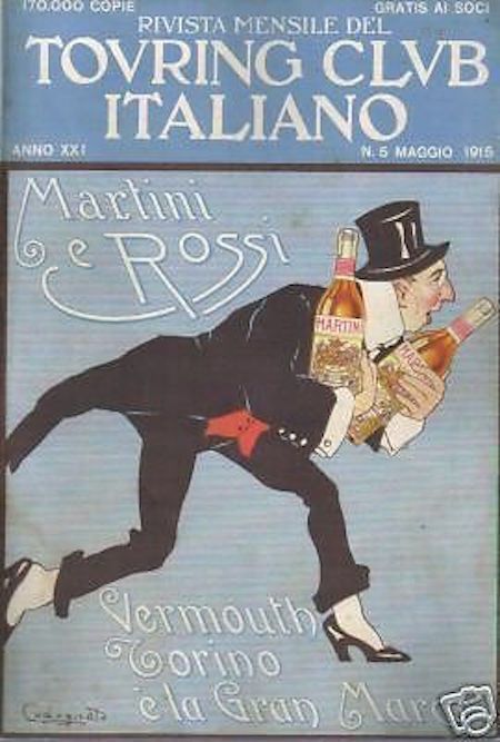 Stampa Pubblicitaria Vermouth Martini E Rossi Torino, Plinio Codognato