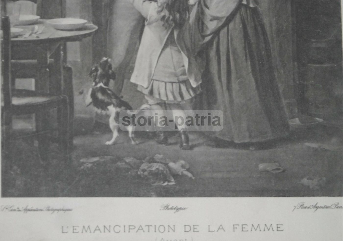 Zuber Bühler, L'Emancipation De La Femme (Avant). Stampa In Fototipia, Primi '900