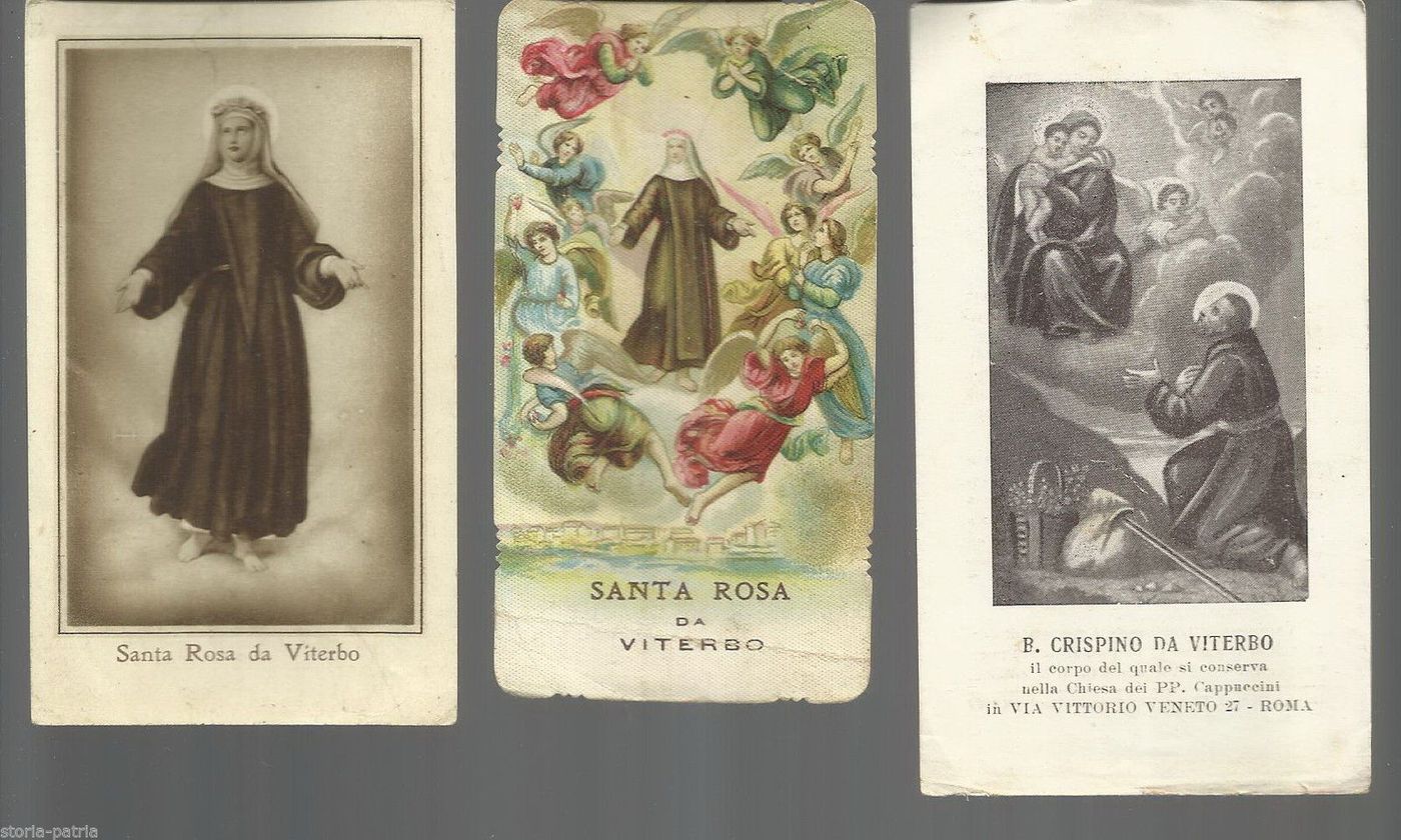 Santini Antichi Santa Rosa E Beato Crispino Da Viterbo, Anni '30
