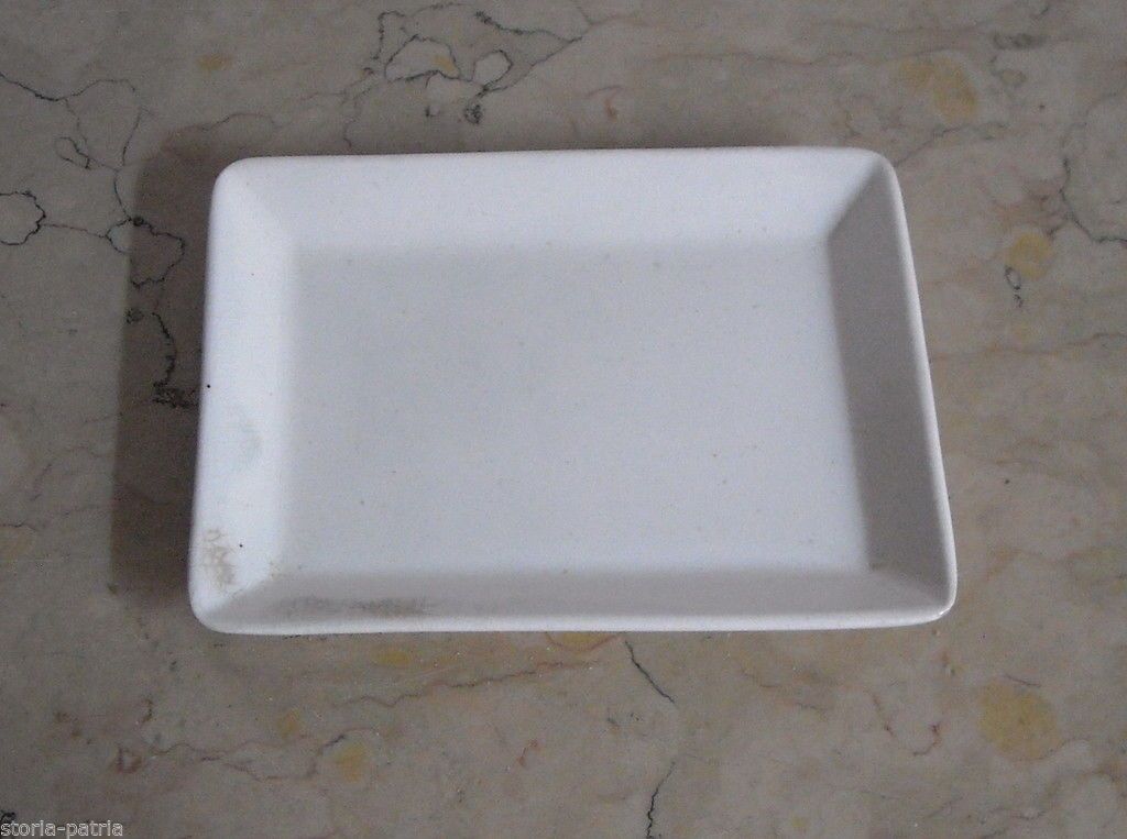 Scodella Wedgwood In Porcellana Bianca Fine '800 Rettangolare