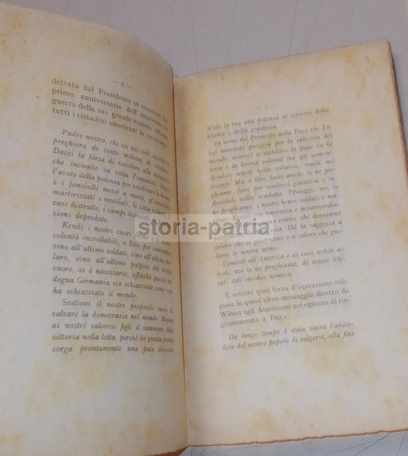 La Fede Religiosa Di Woodrow Wilson Di Domenico Di Rubba, 1919