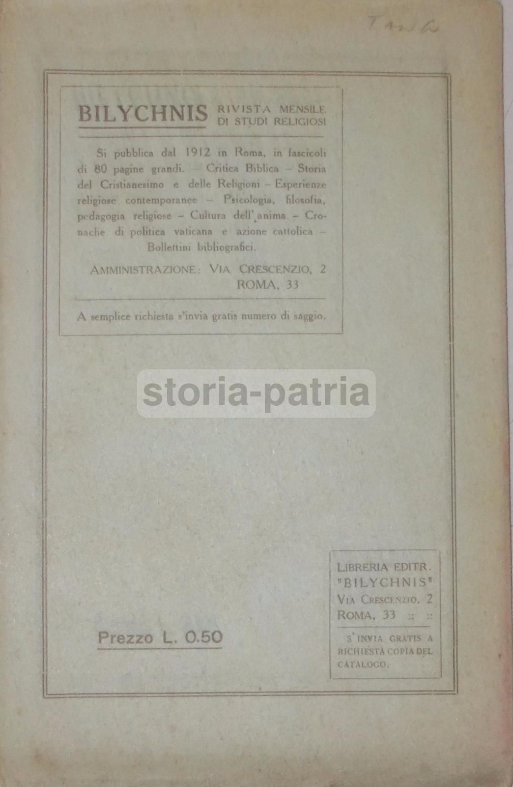 La Fede Religiosa Di Woodrow Wilson Di Domenico Di Rubba, 1919
