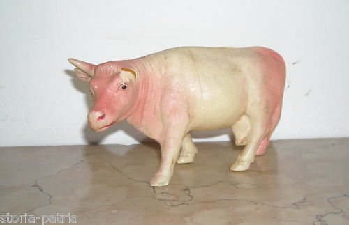 Giocattolo Vintage Mucca In Celluloide Anni '50