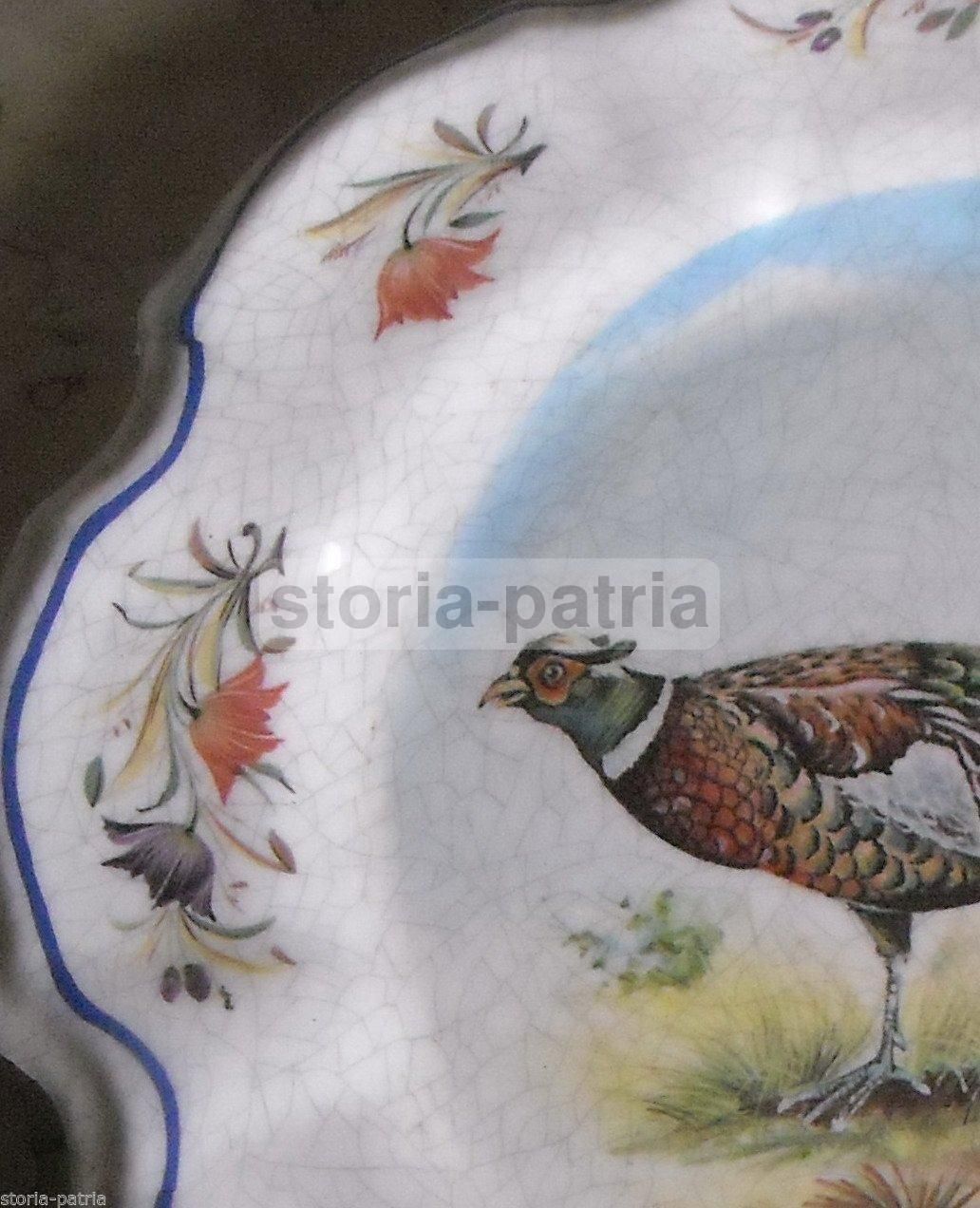 Piatto Decorativo Mebel Con Uccello Da Caccia, Anni '60