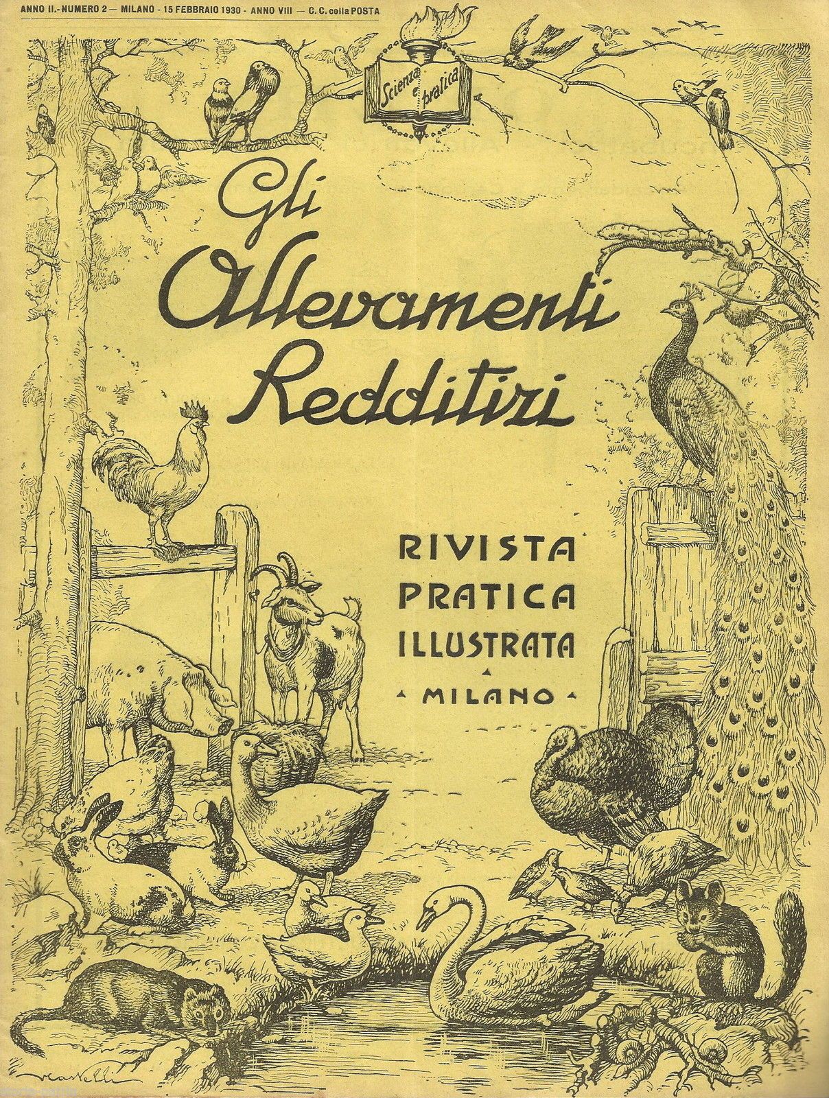 Rivista Gli Allevamenti Redditizi 1930 Avicoltura E Coniglicoltura
