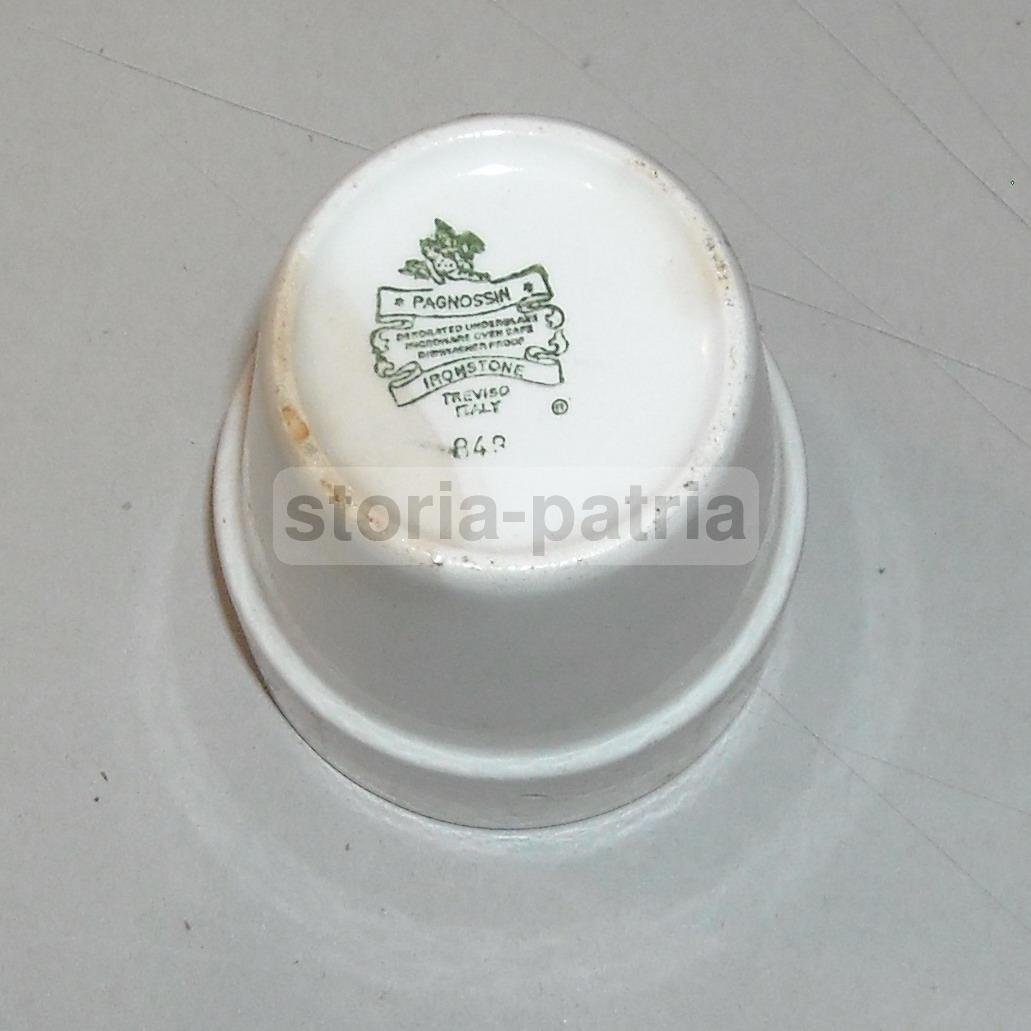 Bicchiere In Ceramica Pagnossin Anni '30 '50 Con Decoro Bovino