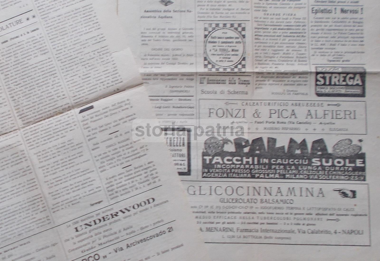 Abruzzo, Aquila, Antico Giornale Locale, Suicidio Giacobbe, Paganica, Rabizzati, Tione immagine 3