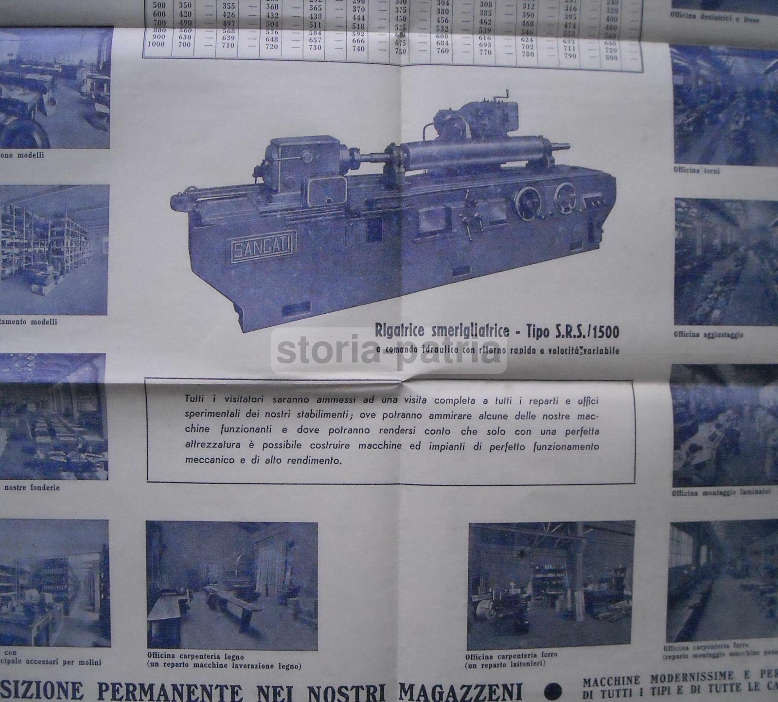 Agricoltura, Industria Meccanica Sangati, Macchine Per Molini, Fonderia, Padova, 1951 immagine 3