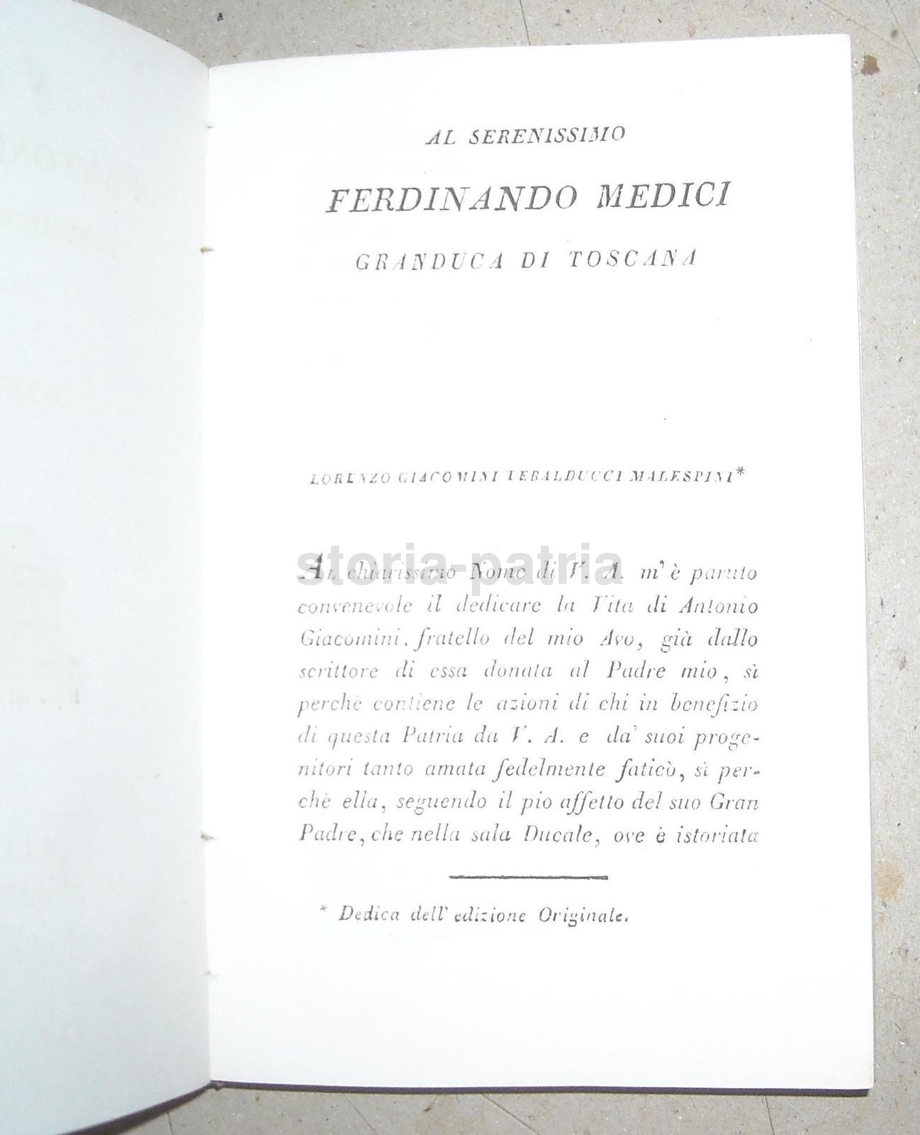 Antica Biografia, Giacomini Tebalducci Malespini, Toscana, Casentino, Pisa, Medici immagine 2