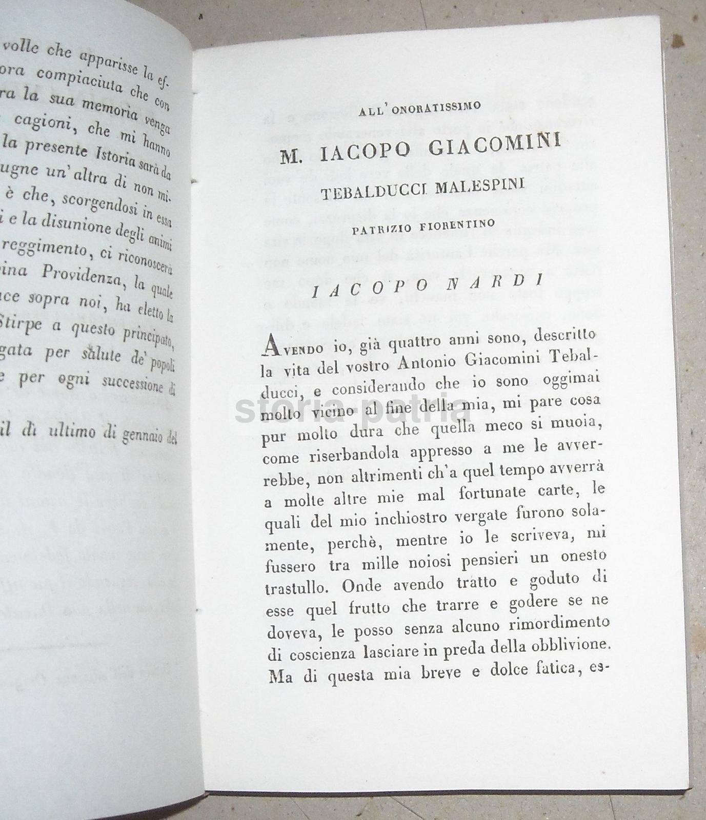 Antica Biografia, Giacomini Tebalducci Malespini, Toscana, Casentino, Pisa, Medici immagine 3