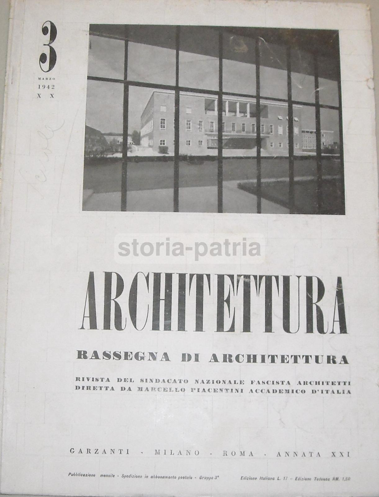 Architettura, Edilizia, Piacentini, Aeronautica, Scuole, Bellano, Mestre, Fagnoni, Rosso immagine 1