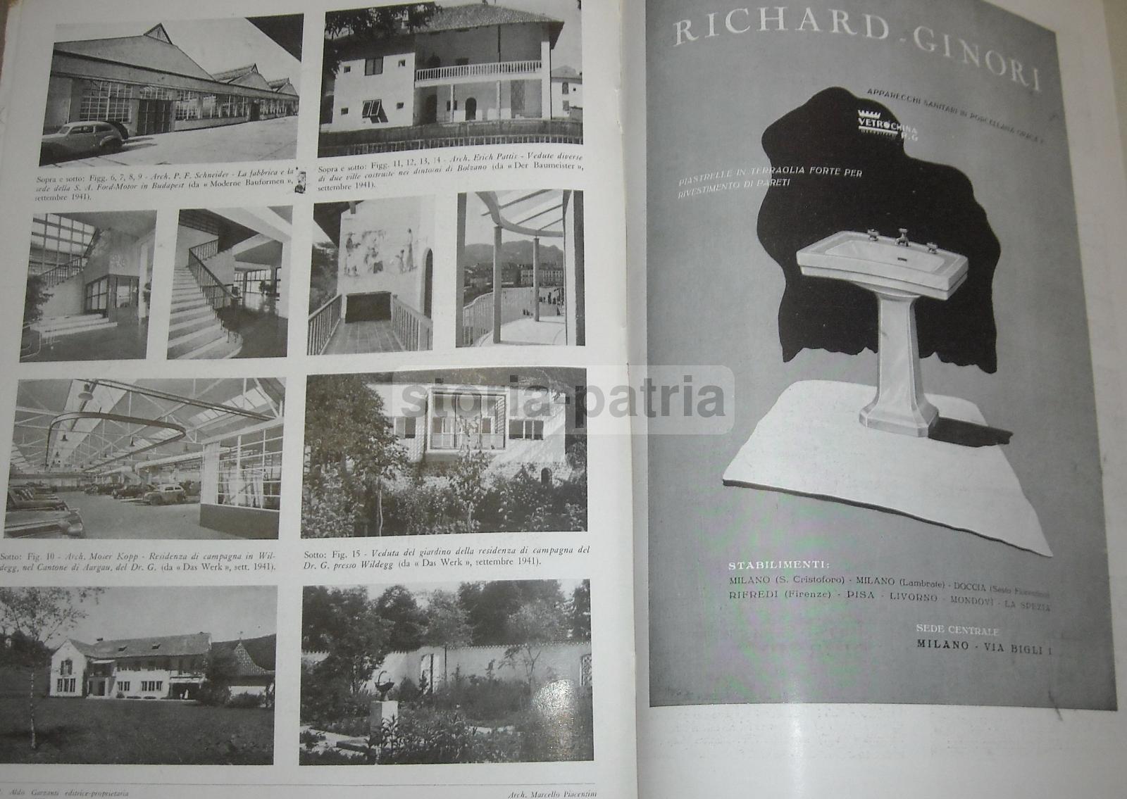 Architettura, Edilizia, Piacentini, Aeronautica, Scuole, Bellano, Mestre, Fagnoni, Rosso immagine 2