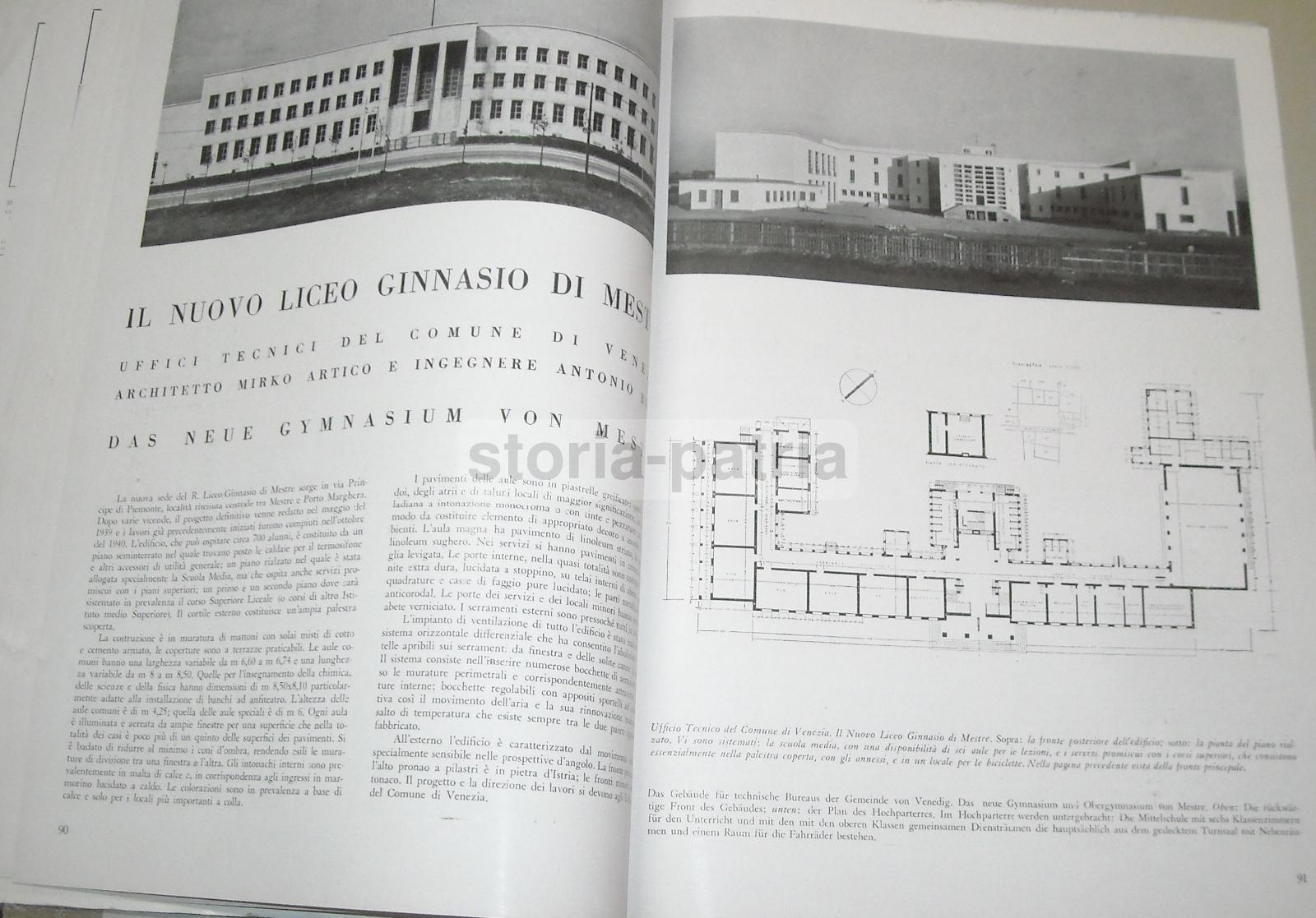 Architettura, Edilizia, Piacentini, Aeronautica, Scuole, Bellano, Mestre, Fagnoni, Rosso immagine 10
