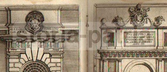 Architettura, Ingegneria, Edilizia, Colonne, Capitelli, Porte, Araldica, Caprarola, Raro immagine 5
