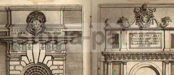 Architettura, Ingegneria, Edilizia, Colonne, Capitelli, Porte, Araldica, Caprarola, Raro immagine 17