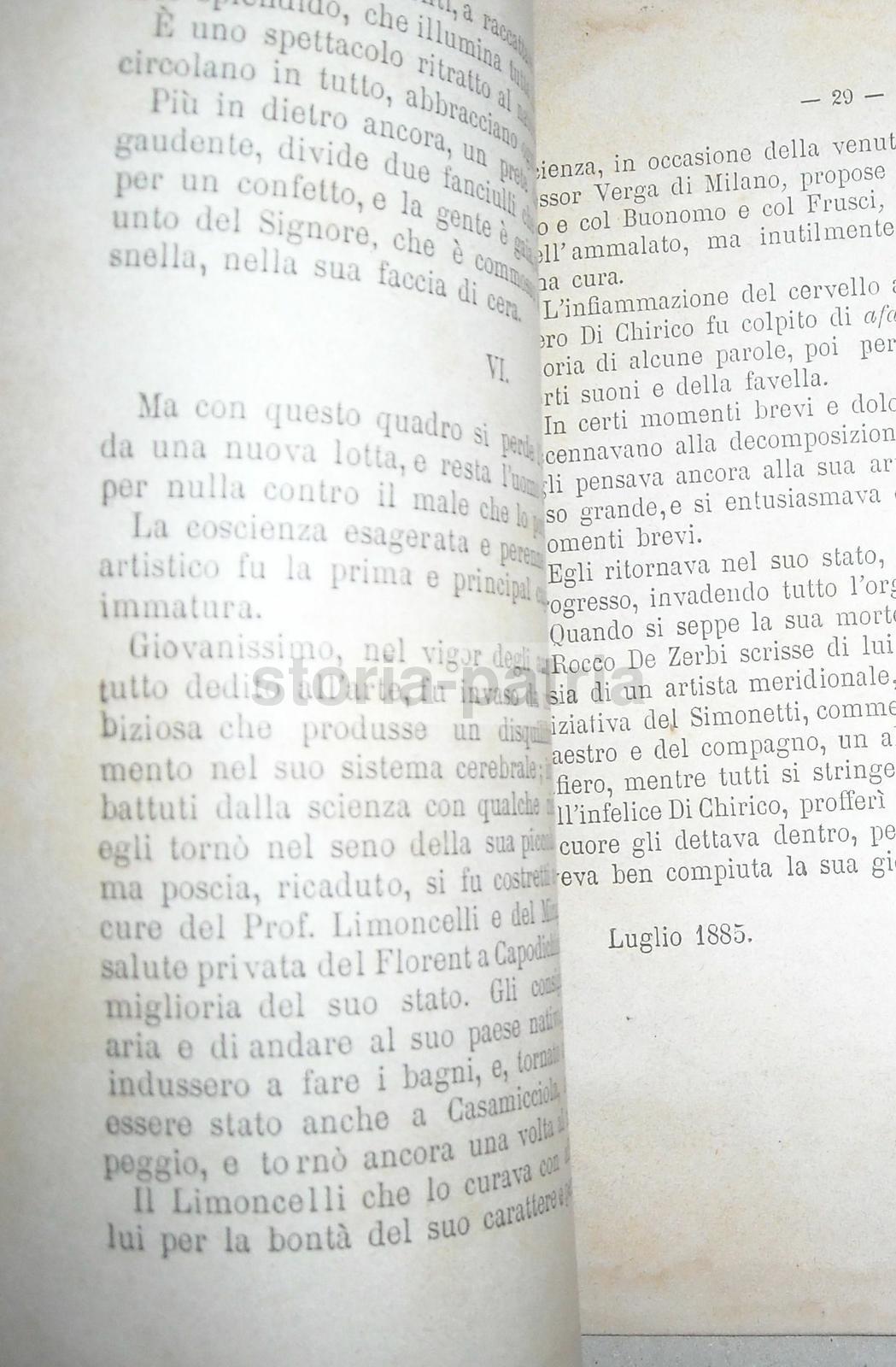 Arte, Pittura, Basilicata, Artisti Napoletani Dell800, Di Chirico, Borzelli, Rarita immagine 4