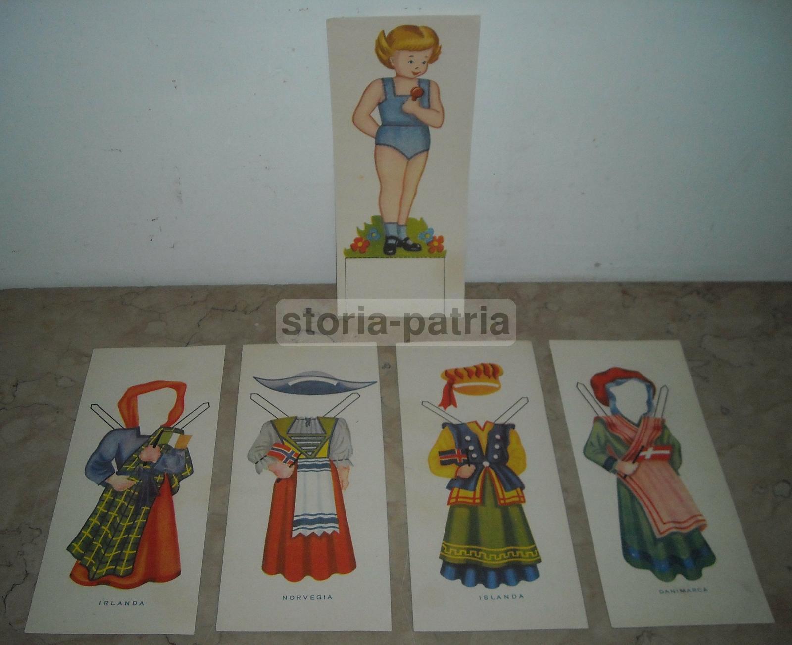 Bambola Da Vestire, Folklore, Costumi Popolari, Danimarca, Norvegia, Irlanda, Islanda immagine 1