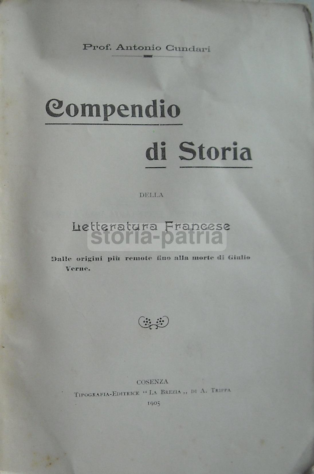 Calabria, Cosenza, Cundari, Filologia, Letteratura, Francia, Dalle Origini A Verne, 05 immagine 2