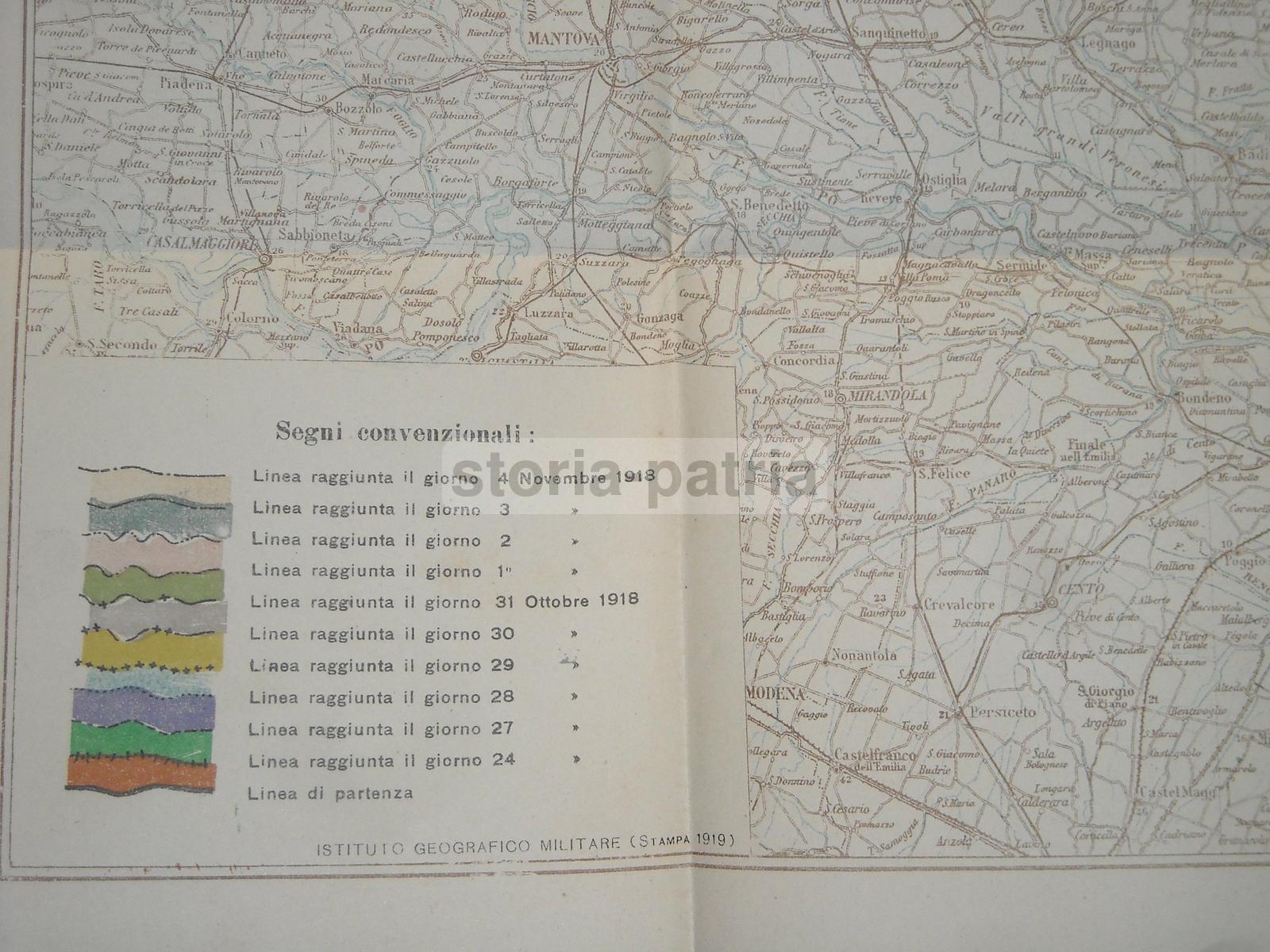 Militaria, Grande Guerra, Vittorio Veneto, Antica Edizione, Con Tre Grandi Mappe immagine 3