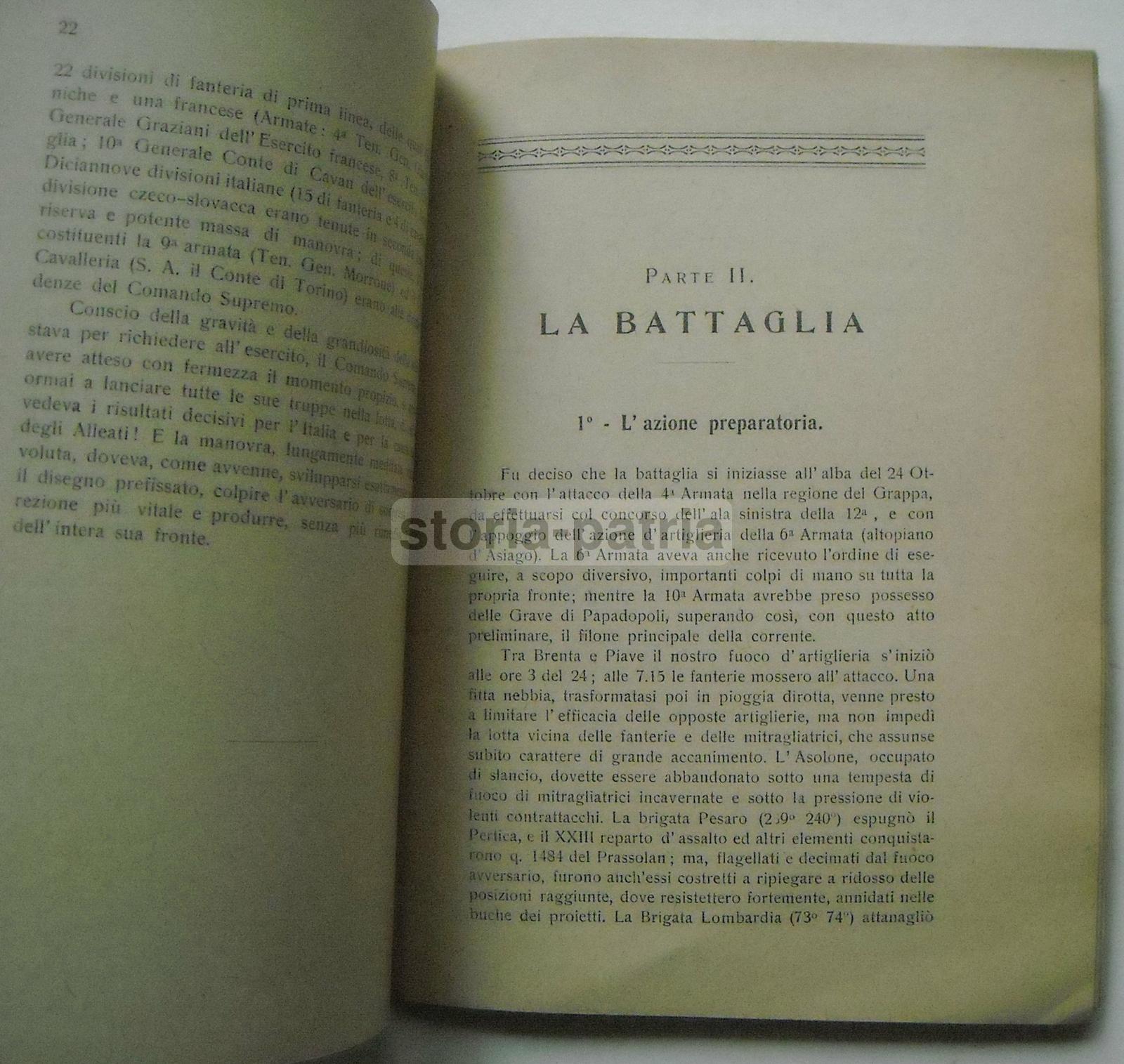 Militaria, Grande Guerra, Vittorio Veneto, Antica Edizione, Con Tre Grandi Mappe immagine 6