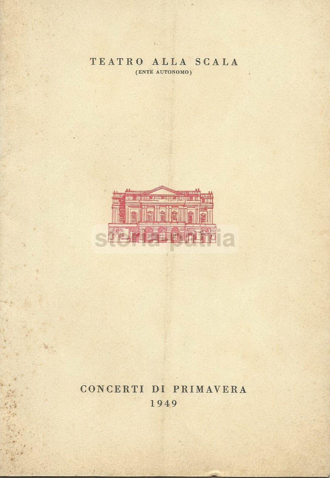 Musica, Concerti, Ernest Bloch, Corelli, Teatro Alla Scala, Programma, Poemi Ebraici immagine 2