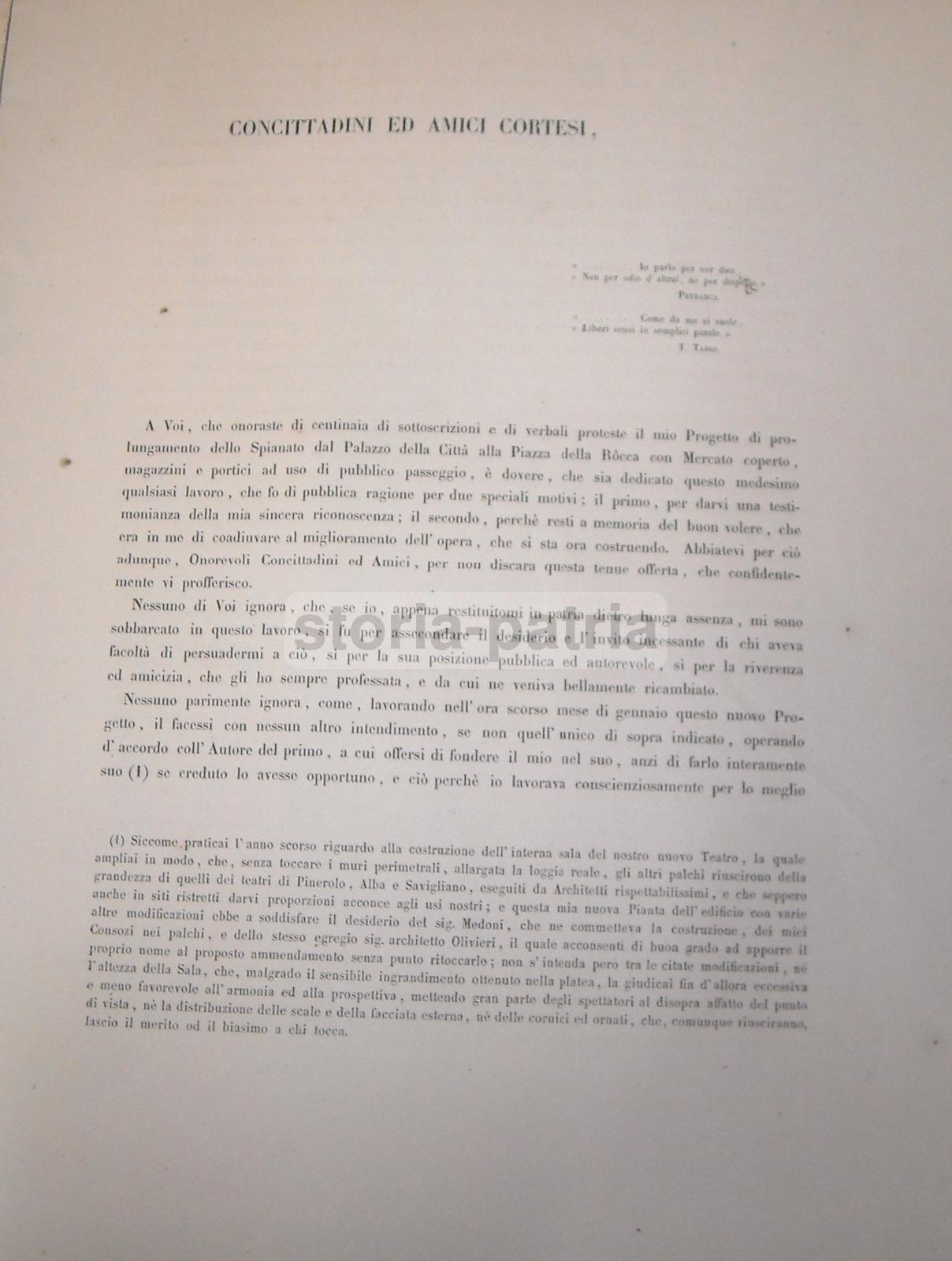 Piemonte, Cuneo, Ingegneria, Antico Rarissimo Progetto, Con Tavole, Storia Locale, Bra immagine 3