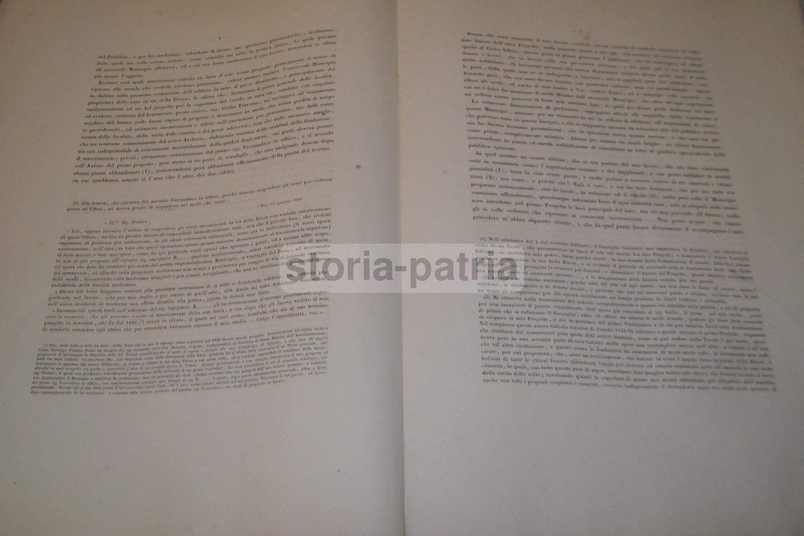Piemonte, Cuneo, Ingegneria, Antico Rarissimo Progetto, Con Tavole, Storia Locale, Bra immagine 4
