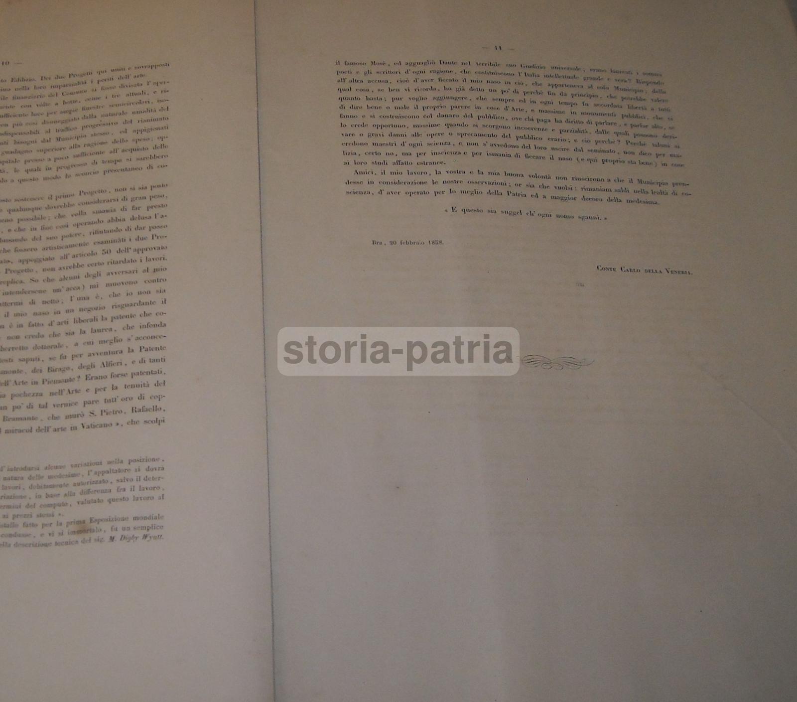 Piemonte, Cuneo, Ingegneria, Antico Rarissimo Progetto, Con Tavole, Storia Locale, Bra immagine 5