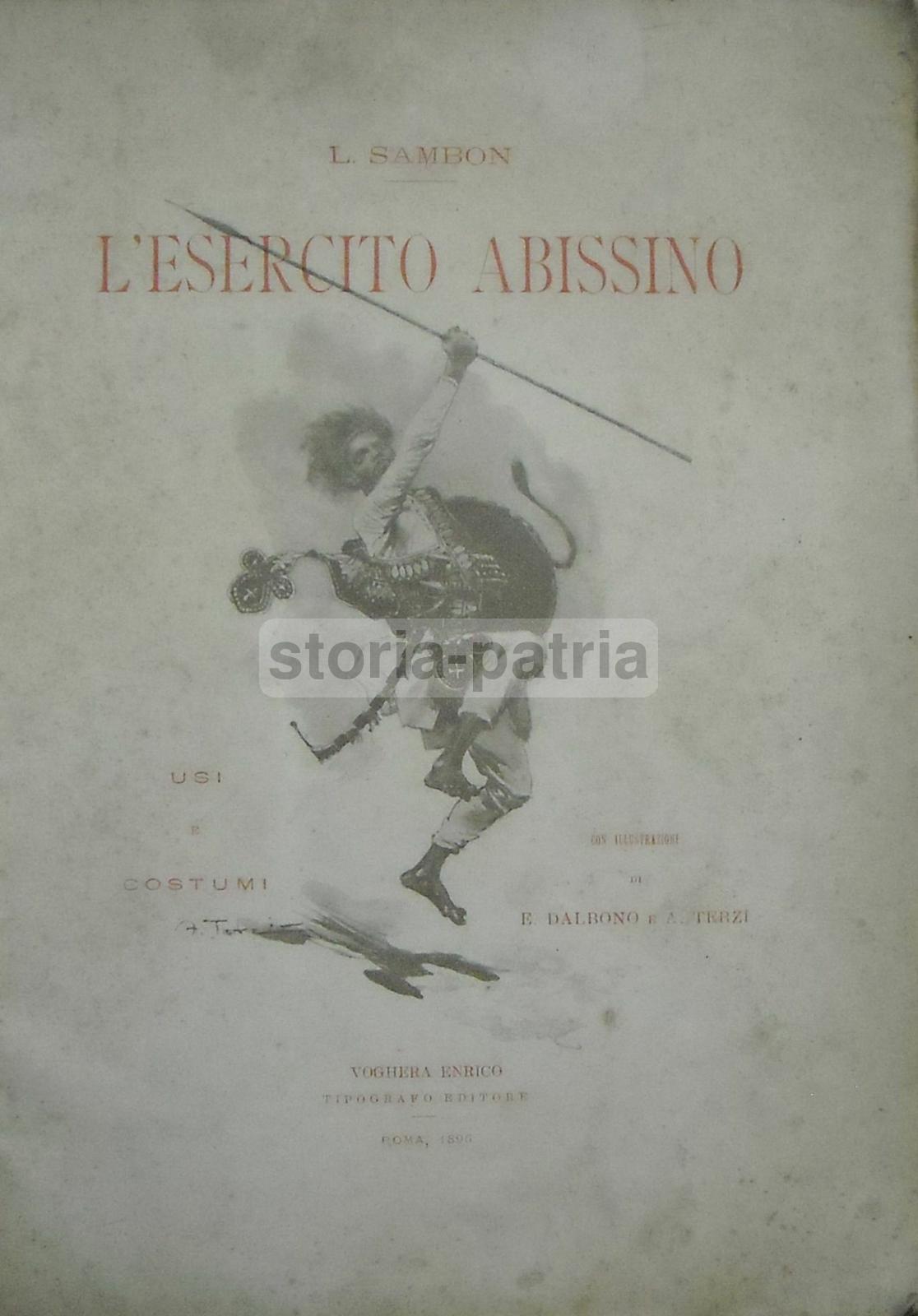 Viaggi, Folklore, Africa, Abissinia, Militaria, Esercito Abissino, Arte, Dalbono, Terzi immagine 1
