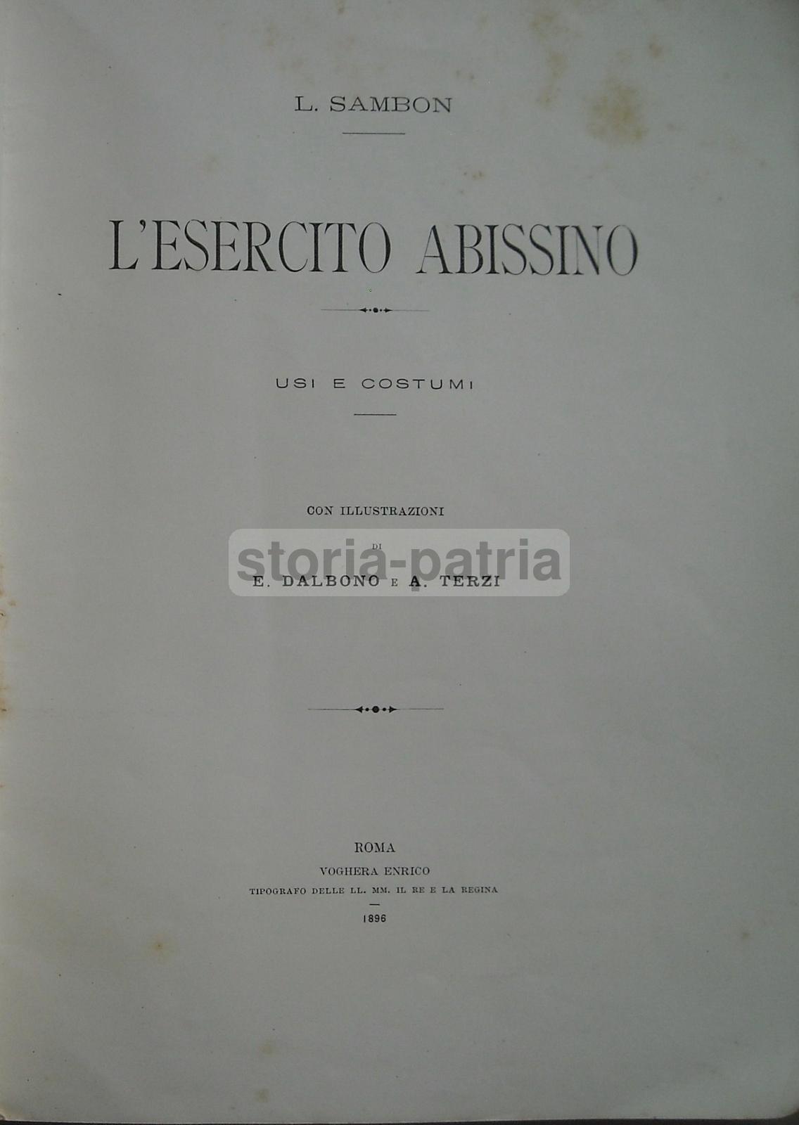 Viaggi, Folklore, Africa, Abissinia, Militaria, Esercito Abissino, Arte, Dalbono, Terzi immagine 3